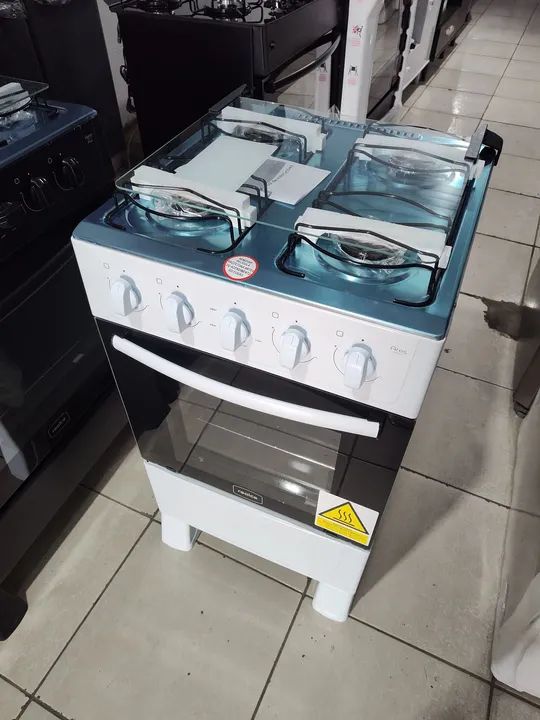 Fogão 4 Bocas realce ares branco (sem acendimento automático) novo 1 ano de garantia  - Foto 5