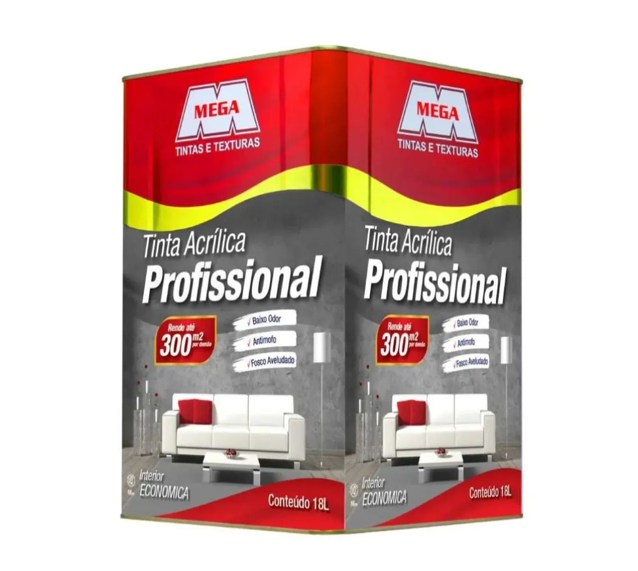 Oferta Imperdível: Tinta Acrílica Profissional Mega de 18 Litros (Diversas Cores)