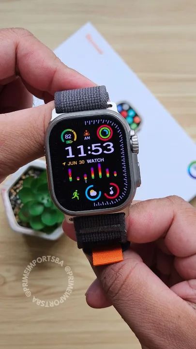 Smartwatch iWO Watch W69 Plus Amoled - Com 03 Brindes - Promoção da Semana!