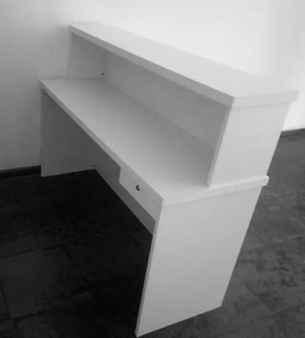 balcão reto simples branco 