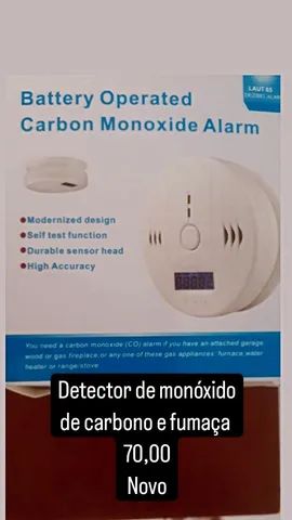 Detector de monóxido de carbono e gás  - Foto 3