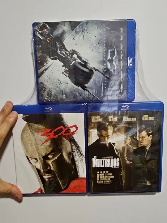 3 Filmes Blu-ray - Batman - 300 - Os Infiltrados