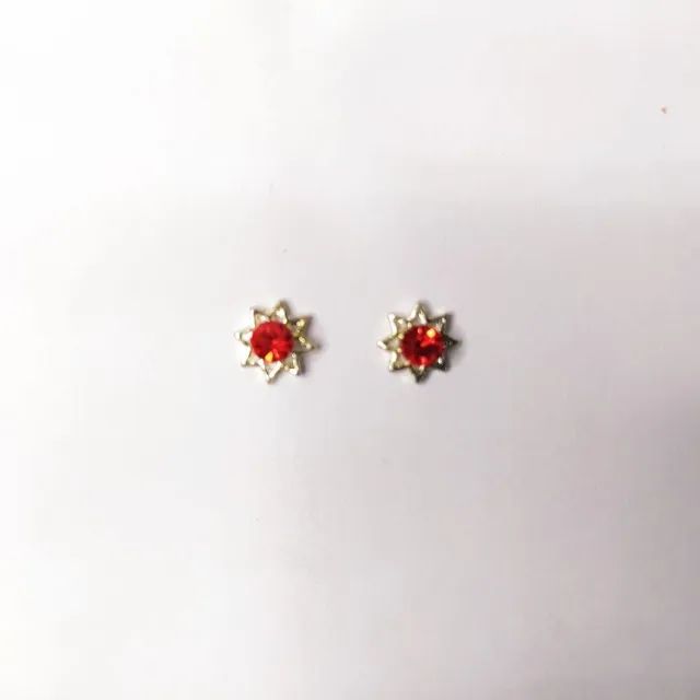 Joias De Unha Luxo Em Metal 3d - Cor ( Vermelho ) - Foto 3