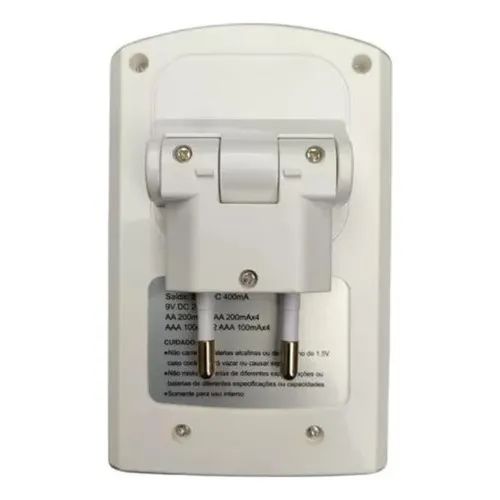Carregador De Pilhas Rápido Bivolt + 4 Pilha Aa  - Foto 4
