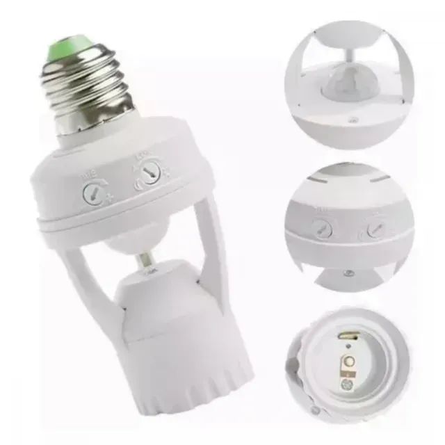 Sensor De Presença Para Lampada Soquete E27 Com Fotocélula - Ultima unidade - Foto 2