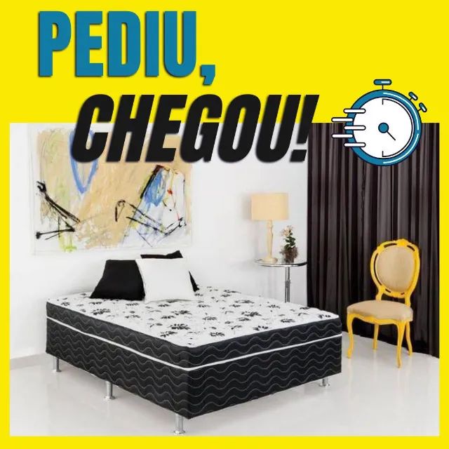 Cama Box Casal 138x188cm - Receba Hoje