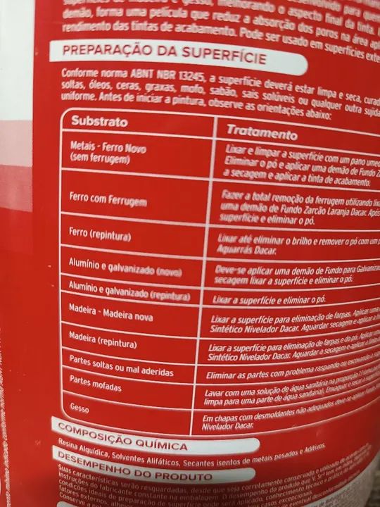 Tinta Zarcão Dacar 3,6 litros laranja  - Foto 3