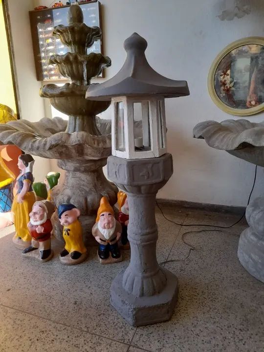 Poste de cimento modelo lanterna para jardim - Foto 3