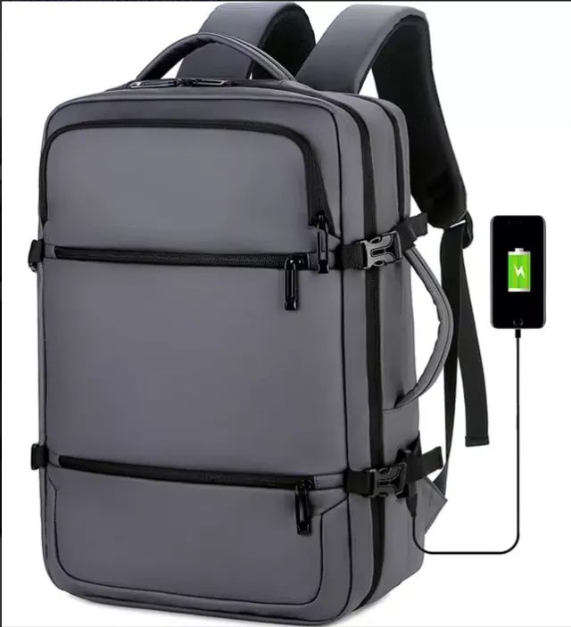 Mochila mala moderna, executiva, premium, notebook, viagem, impermeável! - Foto 2
