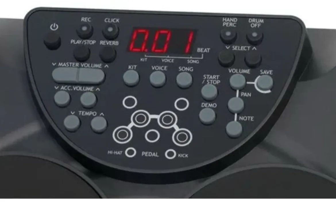 Bateria Eletronica Portatil Revas Pb-350 C/ Fonte Cor Preto - Foto 4