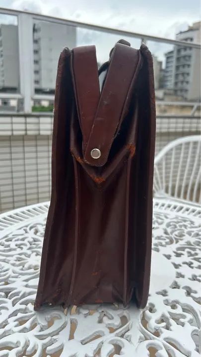 Maleta de Couro Vintage - Foto 6