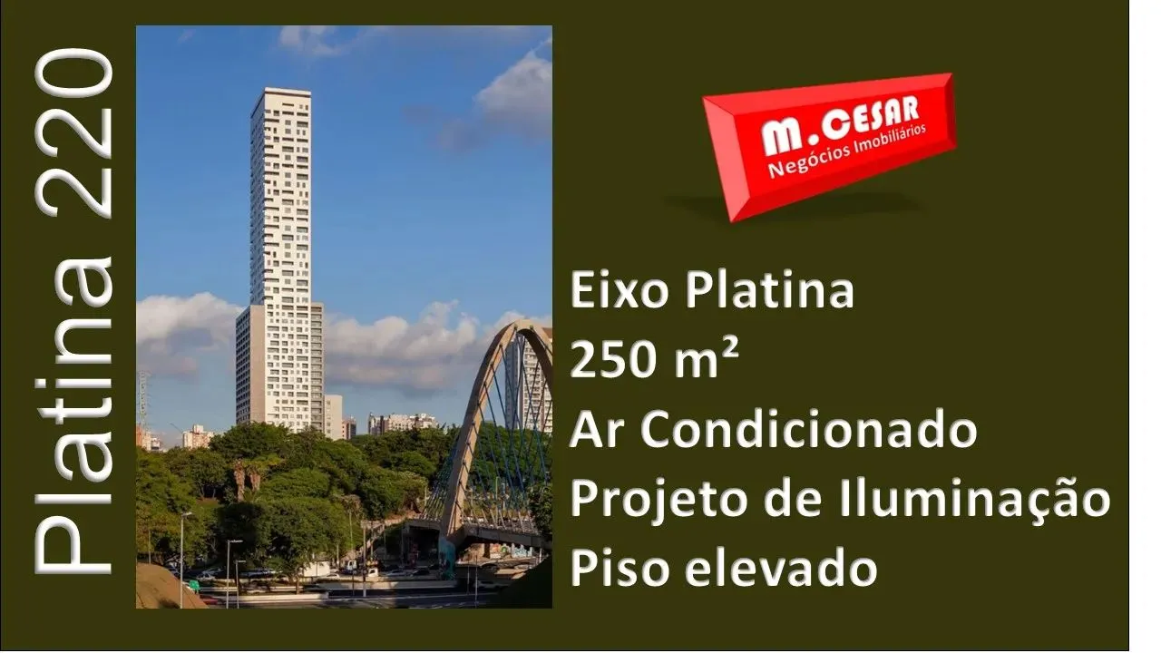 Sala Comercial para locação, Laje Corporativa para Locação, 250 m², Tatuapé, Platina 220 -