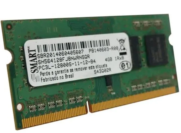 2 Memória RAM 4GB DDR3 SMART PC3L-12800S