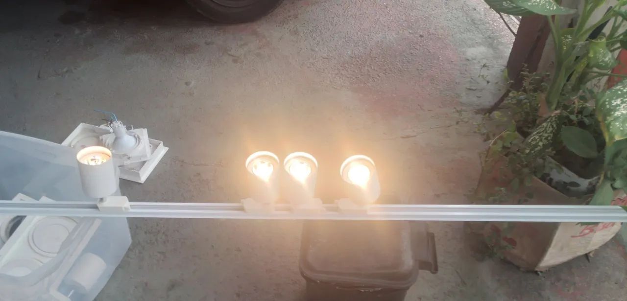 Luminária LED de teto redonda branca - Foto 6