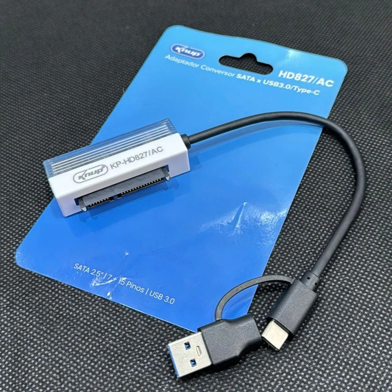Adaptador Conversor SATA para USB 3.0/Type-C Knup