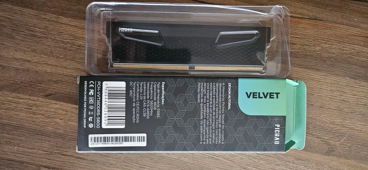 2x Memória RAM 2x VELVET DDR5 16GB 5600MHz - Nova - Foto 3