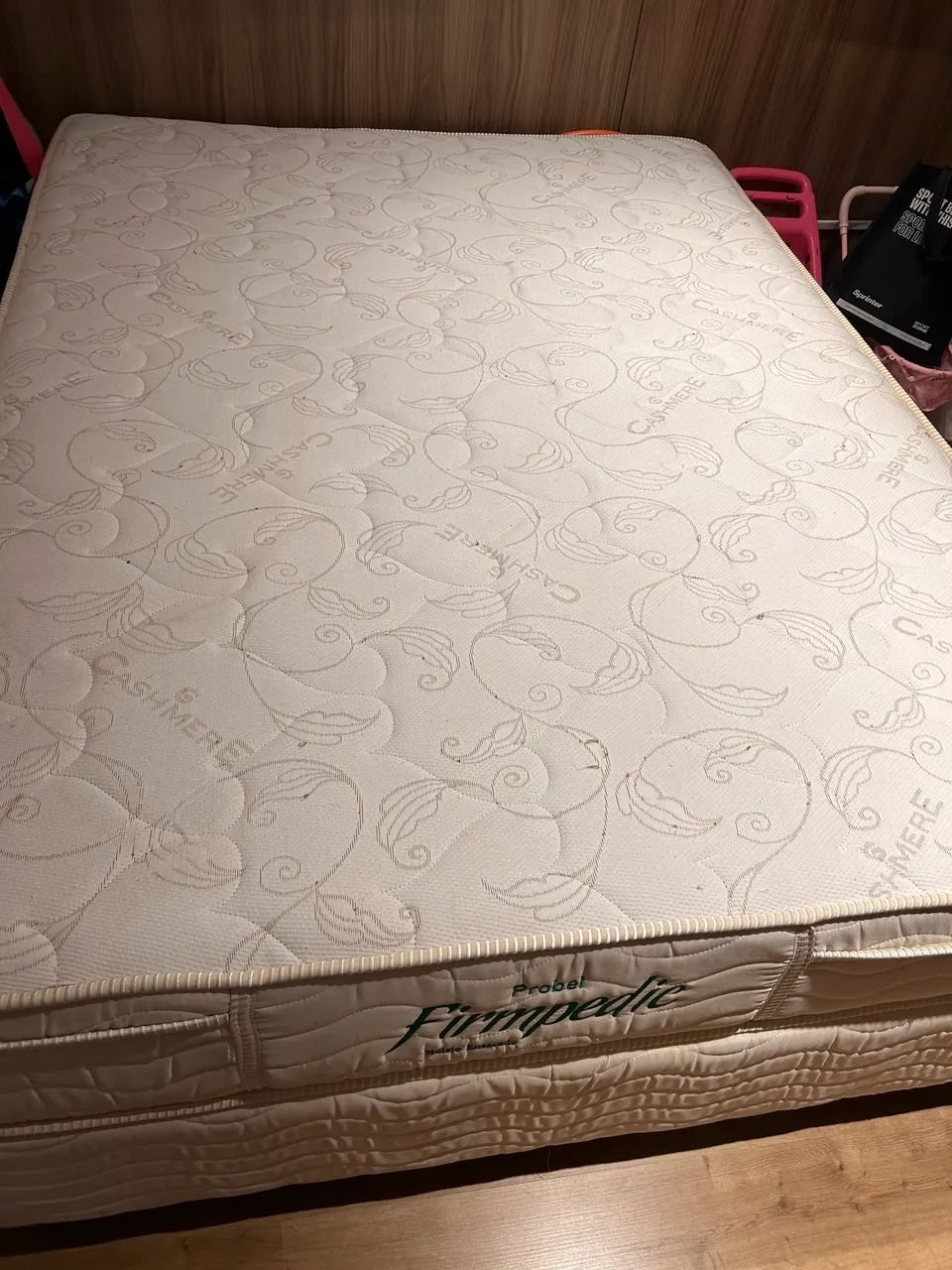 Cama box colchão casal mola Probel Firmpedic 