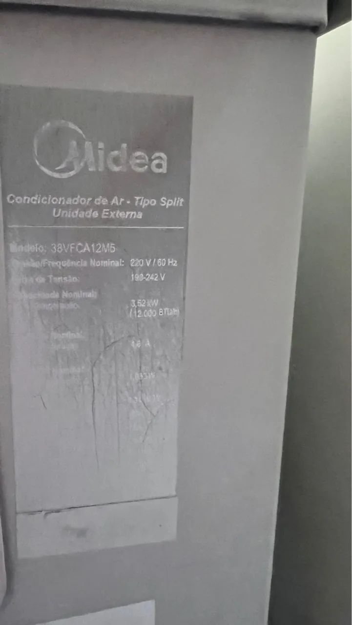 Condicionador de Ar Split Midea 12.000 BTUs