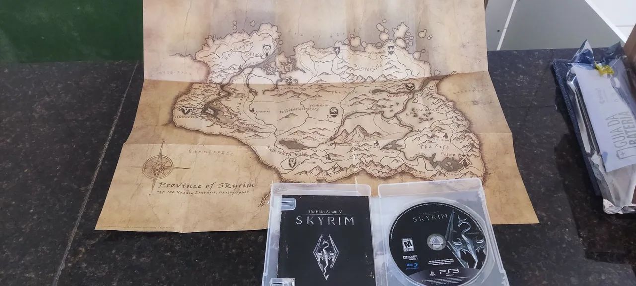 Skyrim PS 3 com mapa