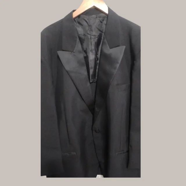 BLAZER MASCULINO DE SMOKING- LAPELA CETIM- PLUS SIZE - Foto 3
