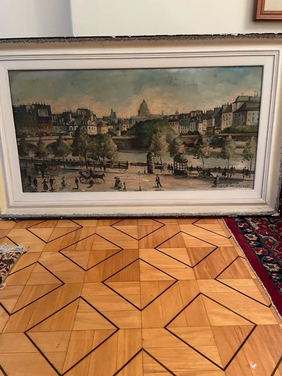 Quadro Antigo: Paisagem Urbana