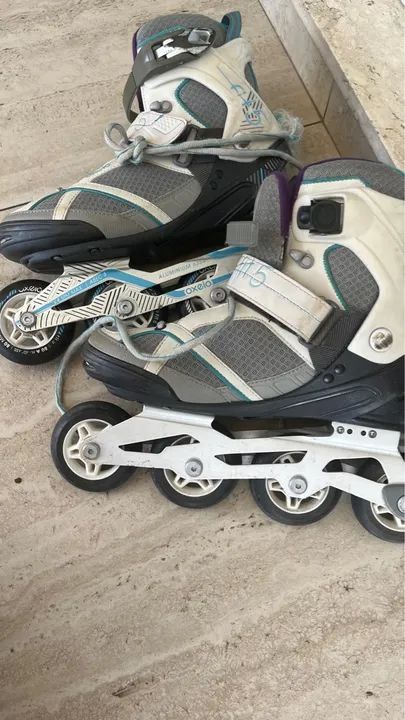 Patins Inline Aluminum 6364 Feminino 2018 Ajustável 80 mm roda - Foto 3