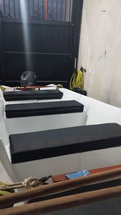 Barco 2024 de fibra com cobertura + Motor Yamaha 15 HP + Carretinha emplacada - Foto 2
