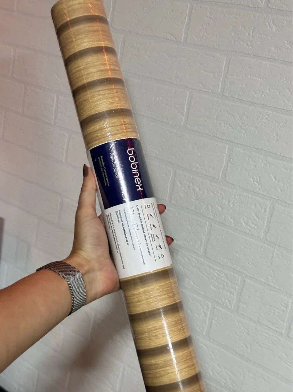 Papel de parede ripado vinílico 