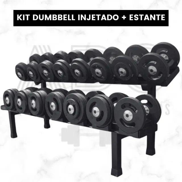 KIT DUMBELL INJETADO+ TORRE (PROMOÇÃO) - Foto 3