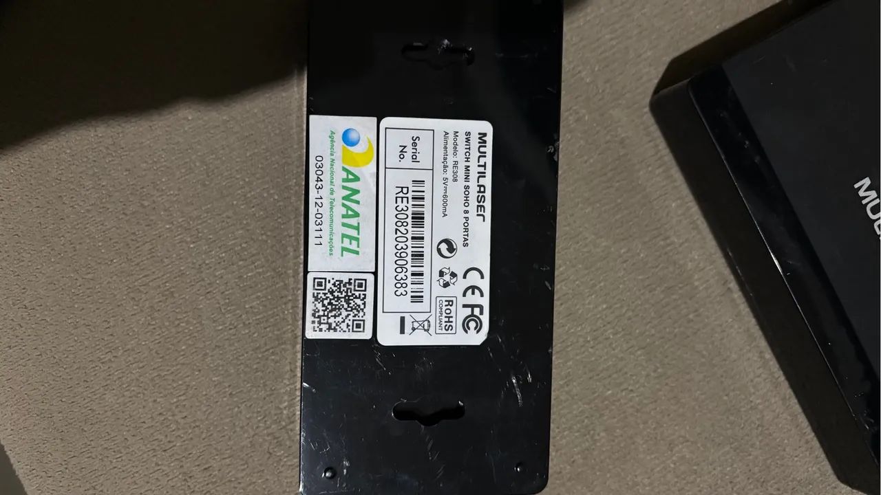 3 unidades Switch Mini Soho 8P RE308 Multilaser  - Foto 2