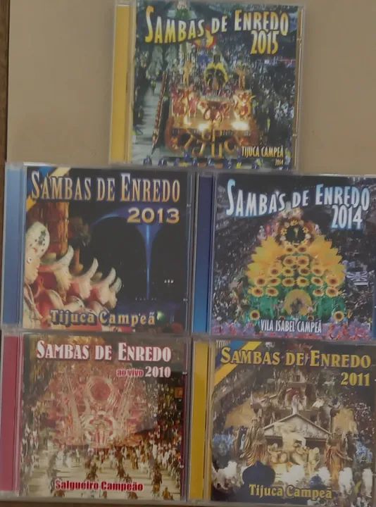 CD Coleção, lote, kit  com 17 CDS - Samba Enredos Carnaval RJ - Foto 5