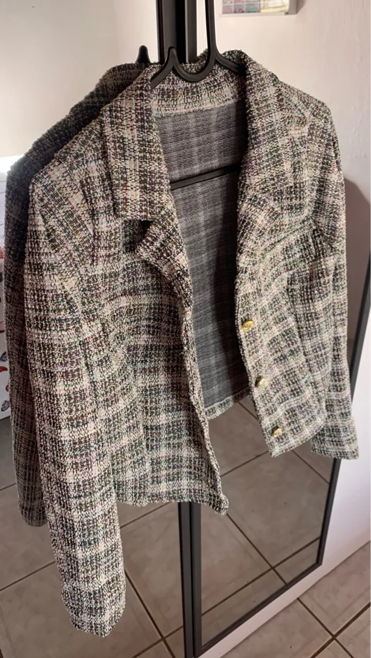 Blazer Tweed feminino tamanho P NOVO