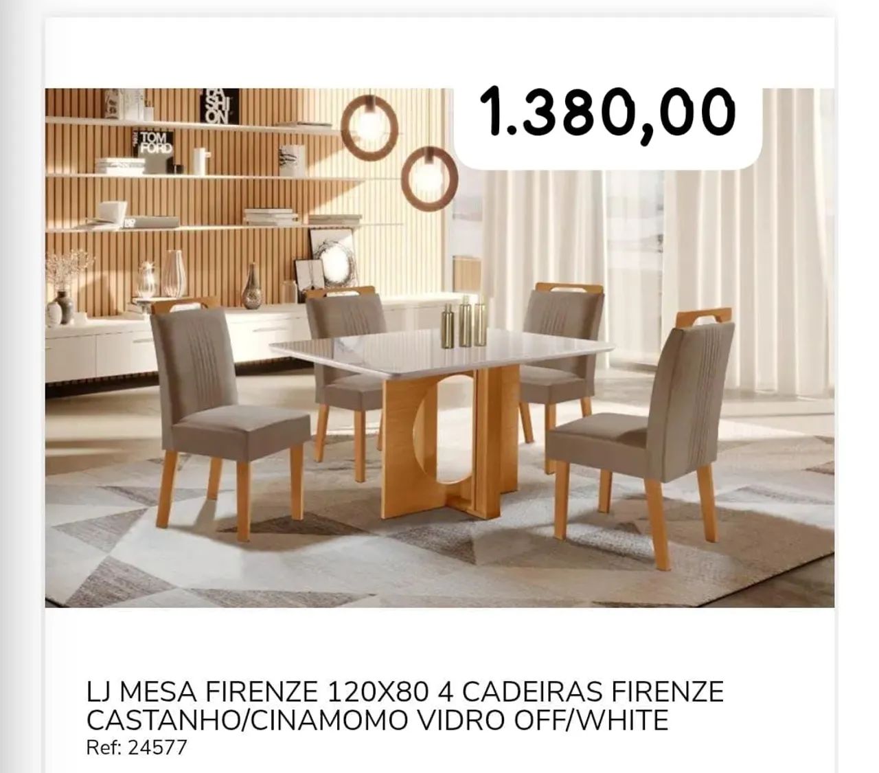 Mesa de Jantar 4 Cadeiras Milão Retangular 120x80 Tampo Branco - Foto 3