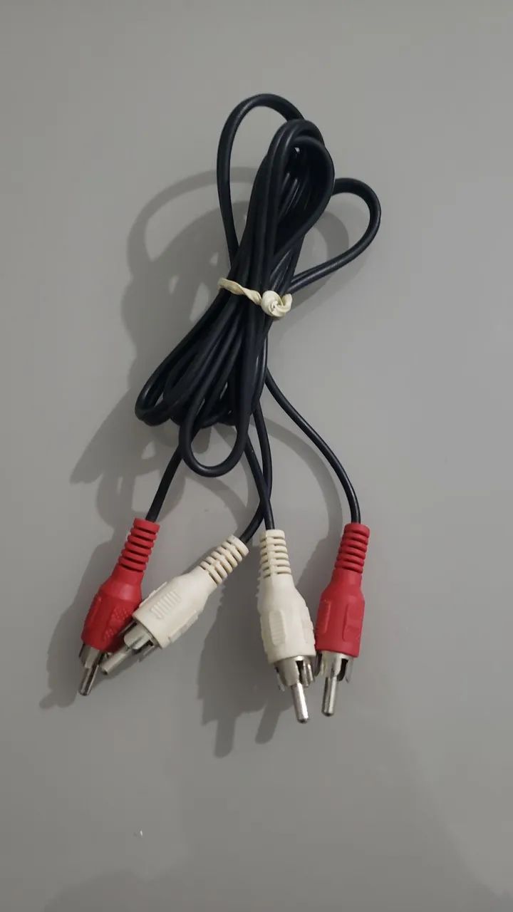 Cabo áudio RCA  2x2 macho 1m