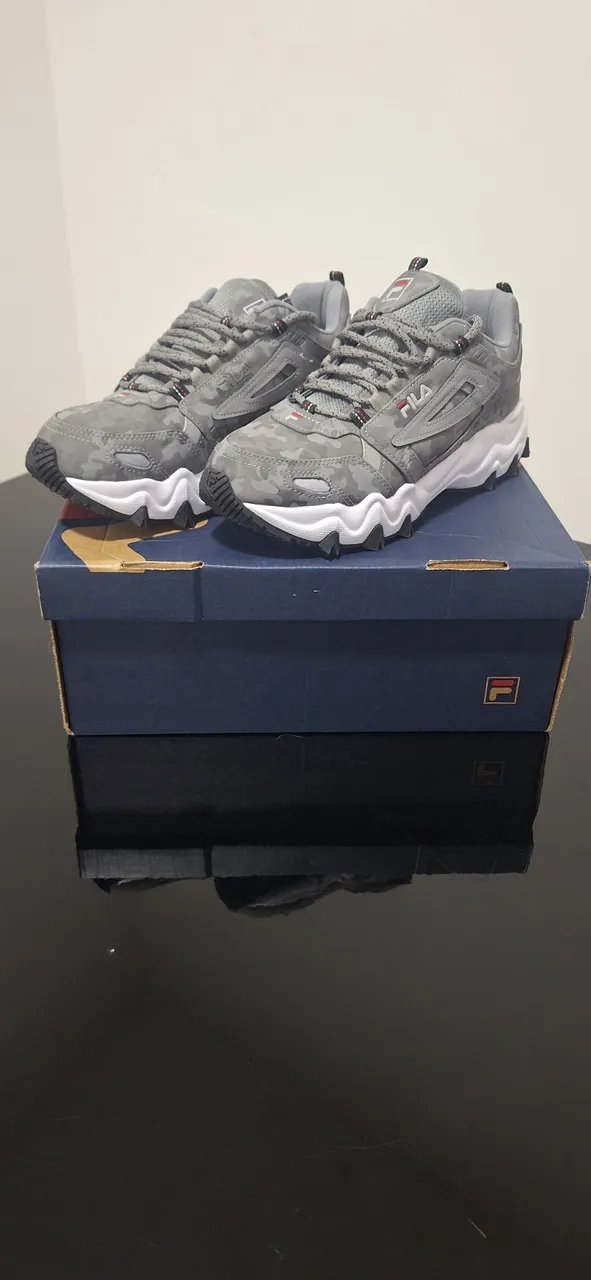 Tênis Fila Oakmont Cinza Camuflado