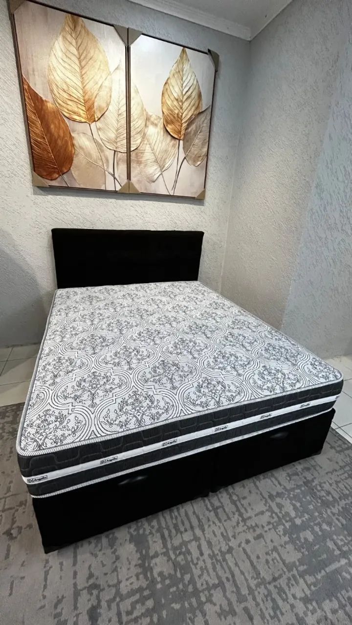 Colchão Casal Black + Box Baú a Pronta Entrega - Foto 3