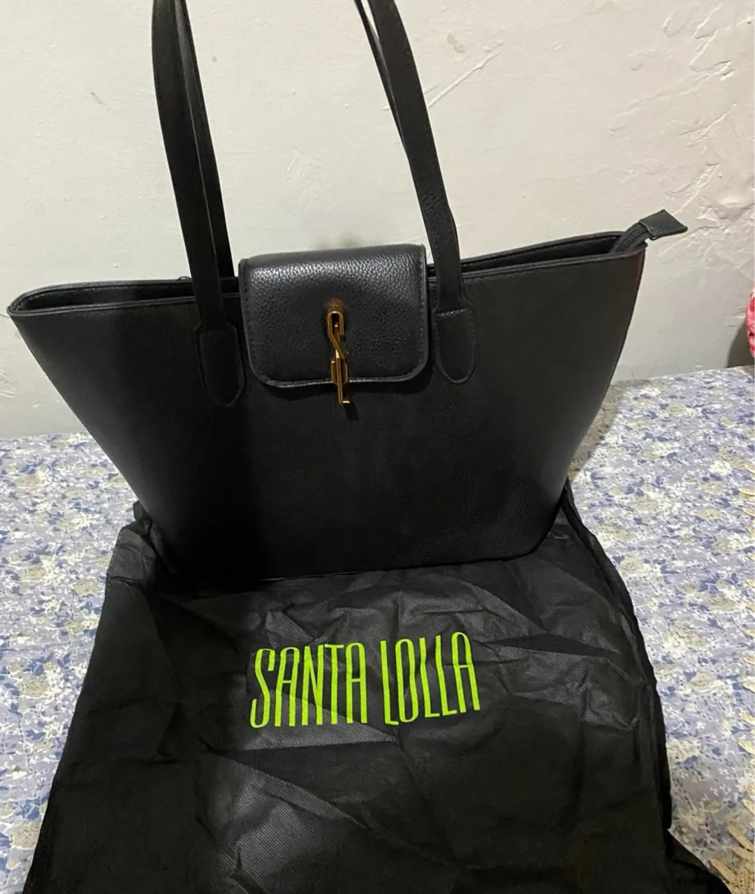 Bolsa Santa Lolla preta - Foto 2