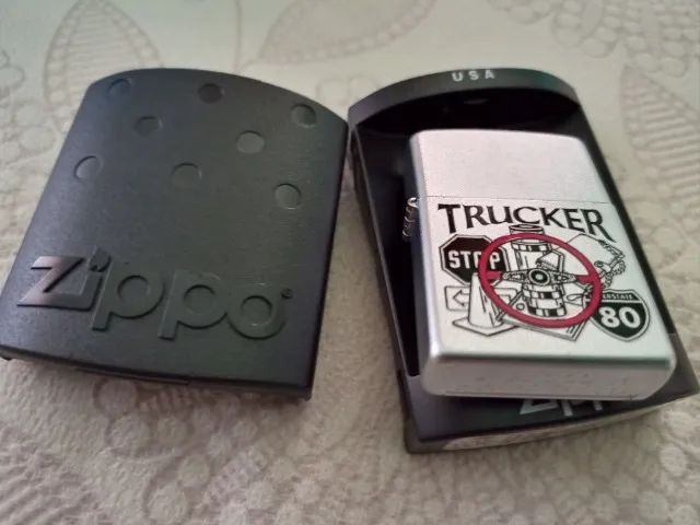 Isqueiro Zippo Trucker a fluido Colecionador oferta aproveite otimo para presente