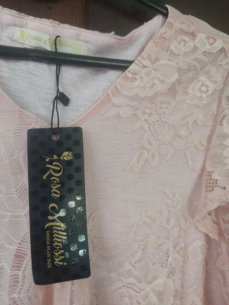 Blusa de renda rosa - Foto 3