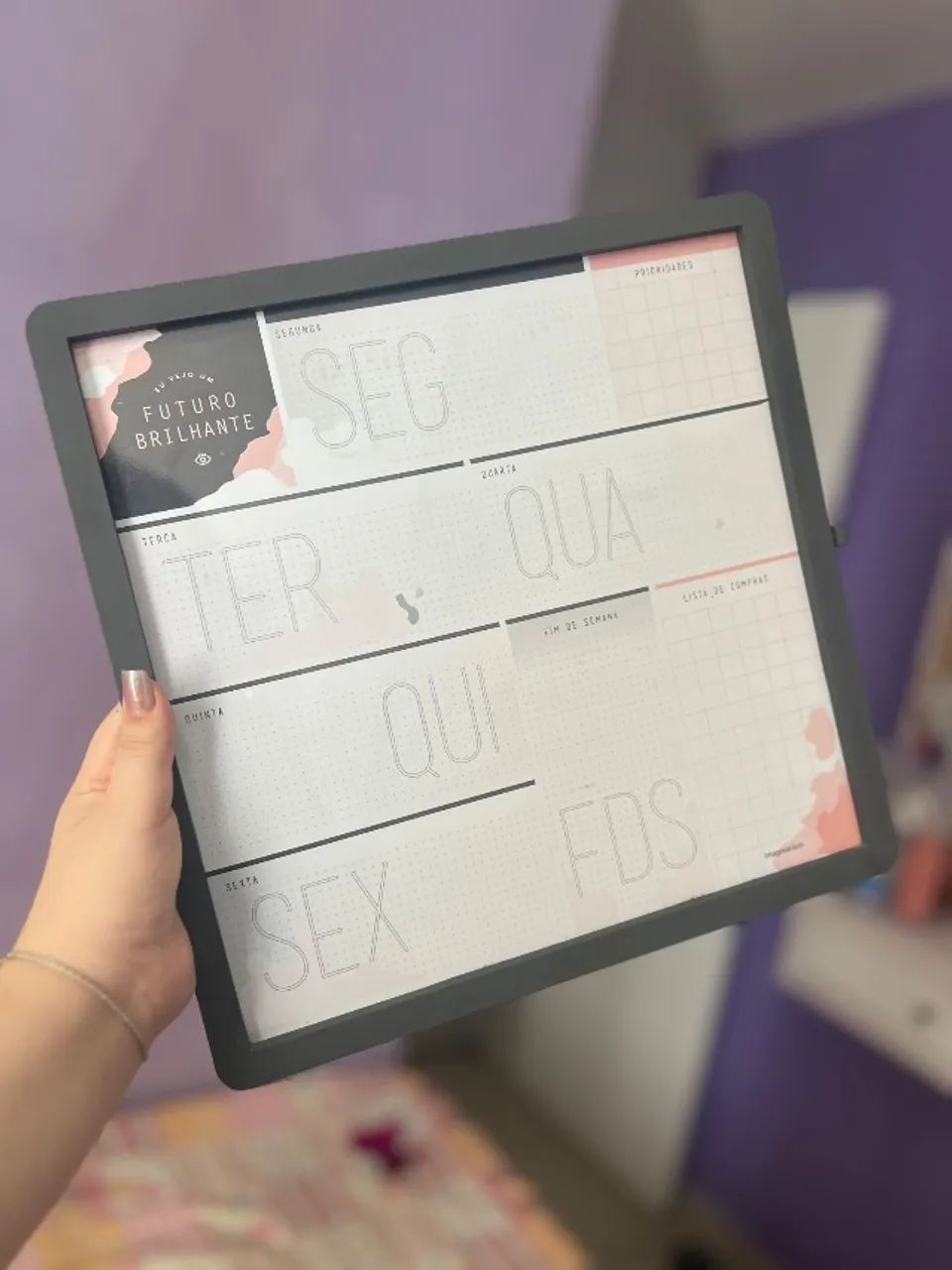planner semanal- quadro esferográfico