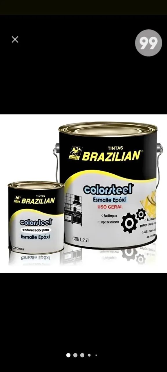 Esmalte epóxi 2,7 ml uso geral na cor laranja segurança 