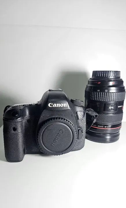 Câmara Canon EOS 6D e Lente Canon EF 24-70m f/2.8lm 