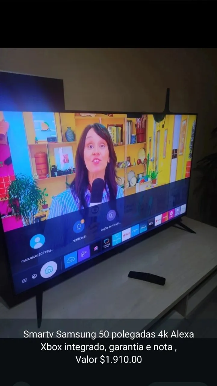 Smart TV Samsung 50" 4K Alexa e Xbox Integrado