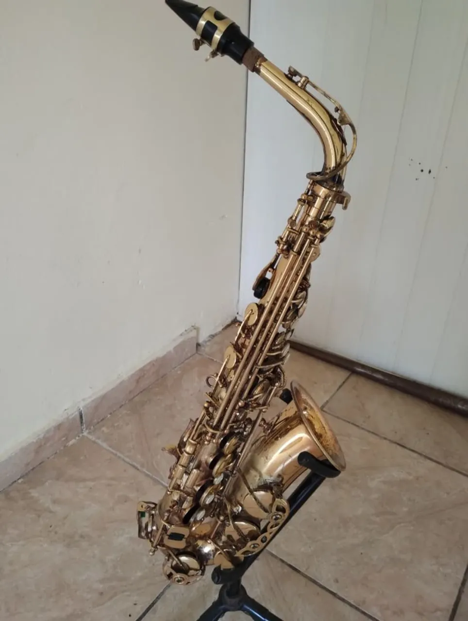 Saxofone Alto Dourado - Instrumento Musical