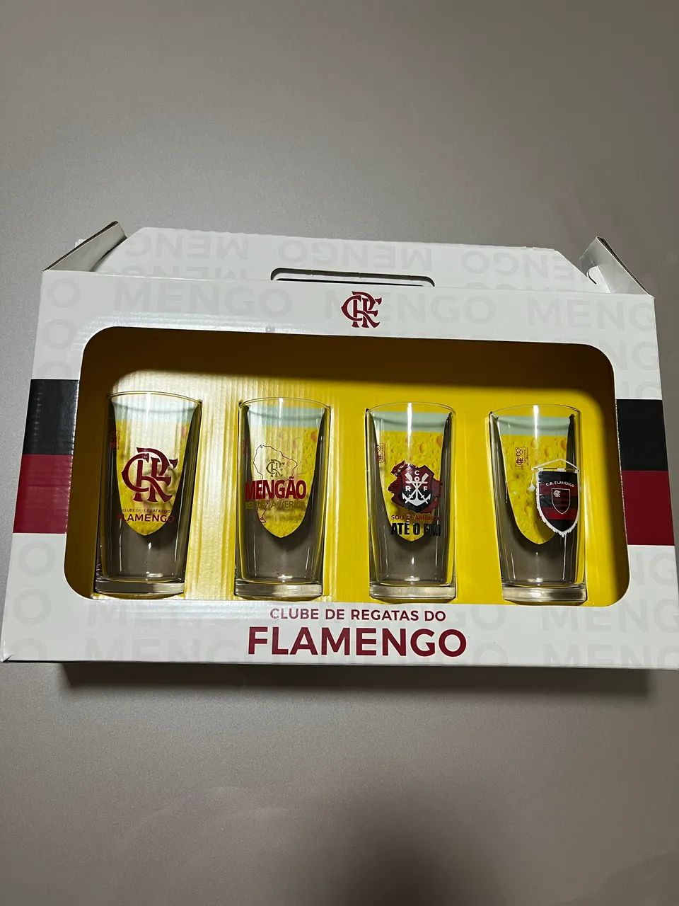 4 copos Personalizados Flamengo 