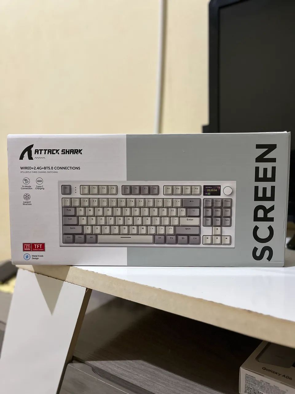 TECLADO MECÂNICO ATTACK SHARK K86 NOVO!64197819181315120