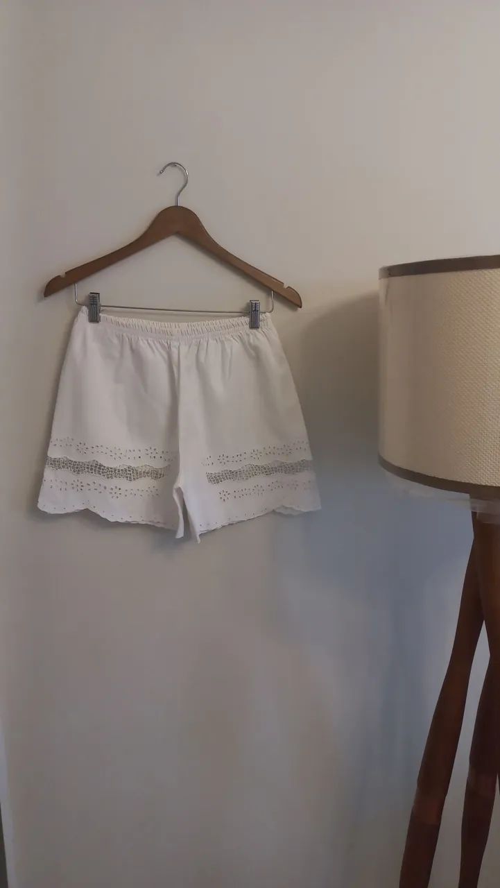 Short de renda branco Ceará Rendeiras Ceará  - Foto 4