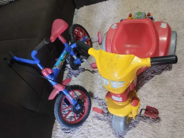 BICICLETA E VELOTROL INFANTIL