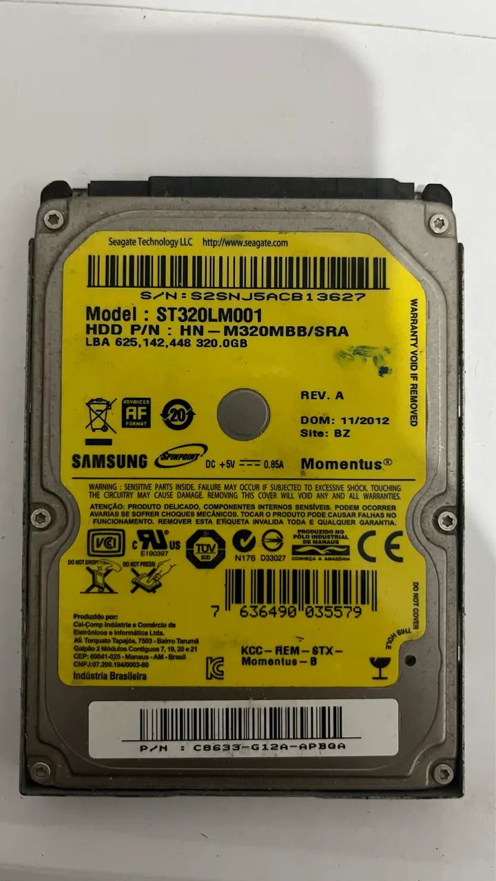 HD 320GB Samsung