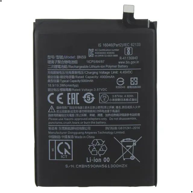 Bateria Xiaomi Redmi Note 10 4g Note 10s Bn59